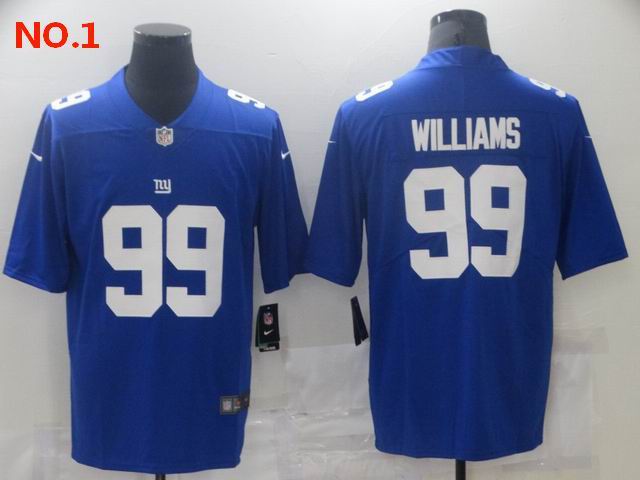  Men's New York Giants #99 Leonard Williams Jersey NO.1;